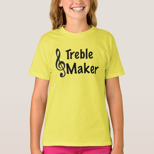 Camiseta Treble Maker Music Humor Treble Clef (Frente)