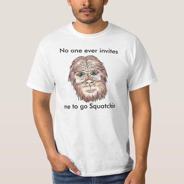 Camiseta Trecho convida o humor com valor de pé grande (Frente)
