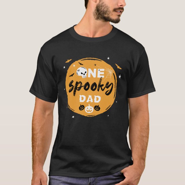 Camiseta Trecho de Pai de Combinação da Família de Hallowee (Frente)