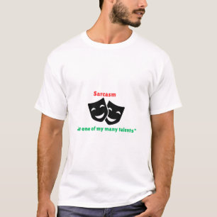 Camiseta Trecho de Talento Sarcasm - Minimalista Engraçado