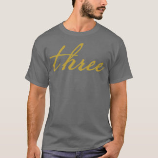 Camiseta Trecho Dourado da Tipografia Mínima de Presente de