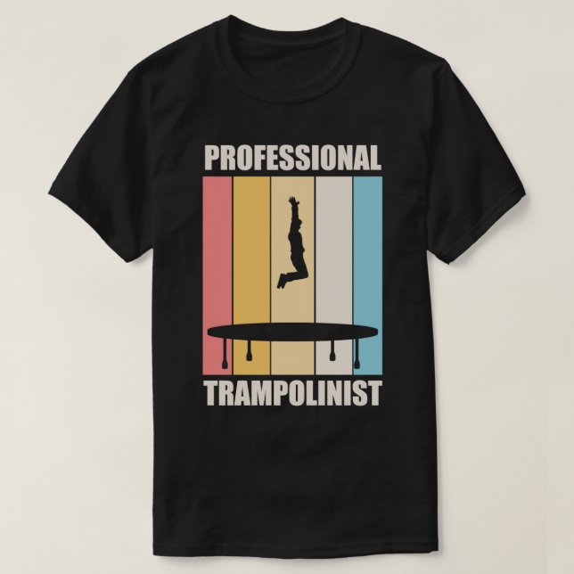 Camiseta Trecho Trampolinista Hobby Trampoline Jumping (Frente do Design)
