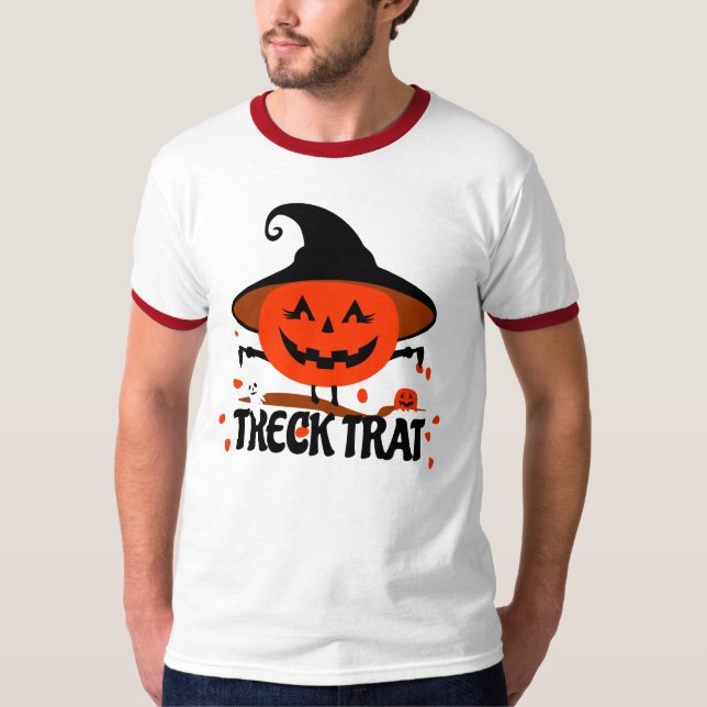 Camiseta Treck Trat Pumpkin sorrindo (Frente)