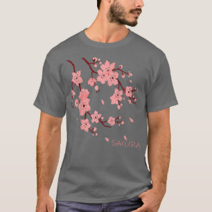 Camiseta Tree Branch Sakura Cherry Blossoms japonês