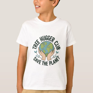 Camiseta Tree Hugger Club - Salvar o Planeta Ambiental