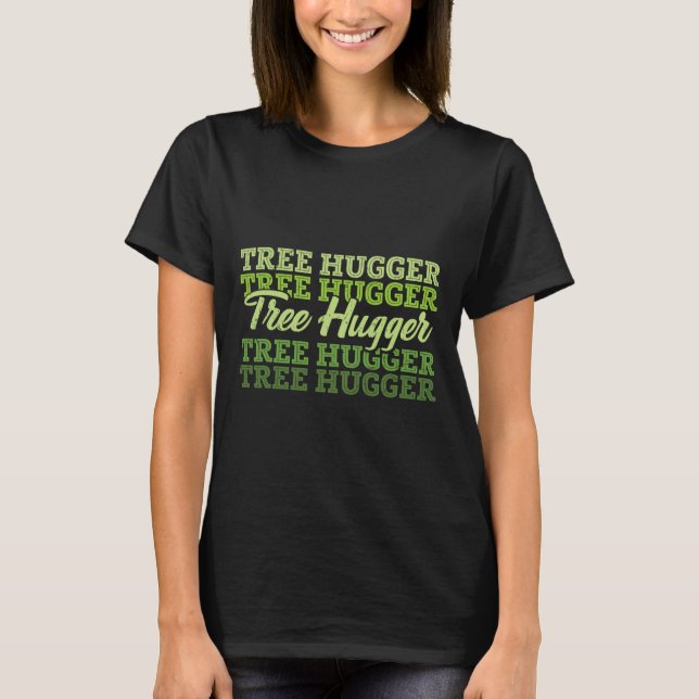 Camiseta Tree Hugger Earth Day Retro Nature Lover (Frente)