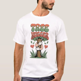 Camiseta Tree Hugger - Engraçado veículo ecológico