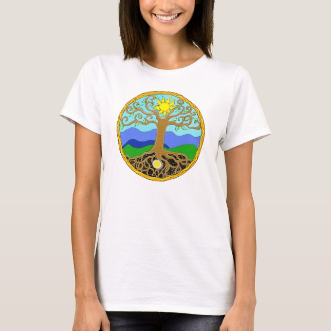 Camiseta Tree of Life Mandala (Frente)