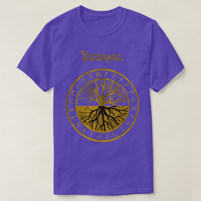 Camiseta Tree of life Yggdrasil Vikings Gift (Frente do Design)