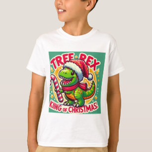 Camiseta Tree Rex - Engraçado T-Rex T-Shirt Natal