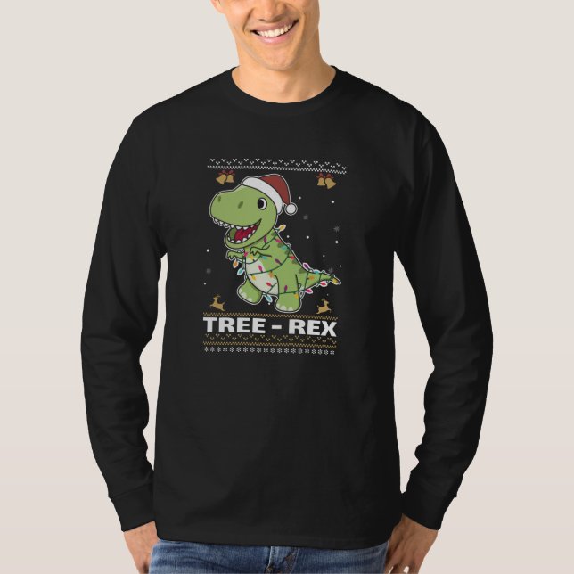 Camiseta Tree-Rex Funny Dinosaur Pun T-Rex (Frente)