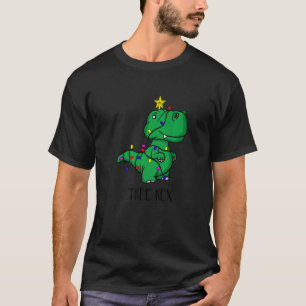 Camiseta Tree Rex Rex Christmas Tyrannosaurus Dino