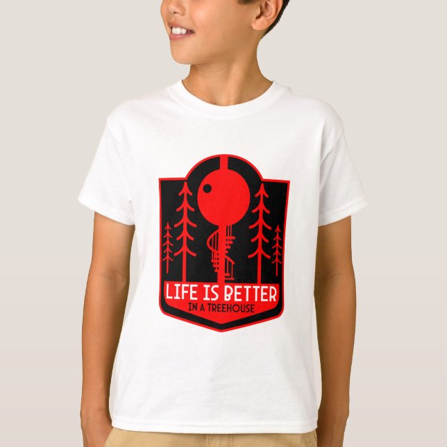 Camiseta Treehouse A Viver De Volta À Escola (Frente)