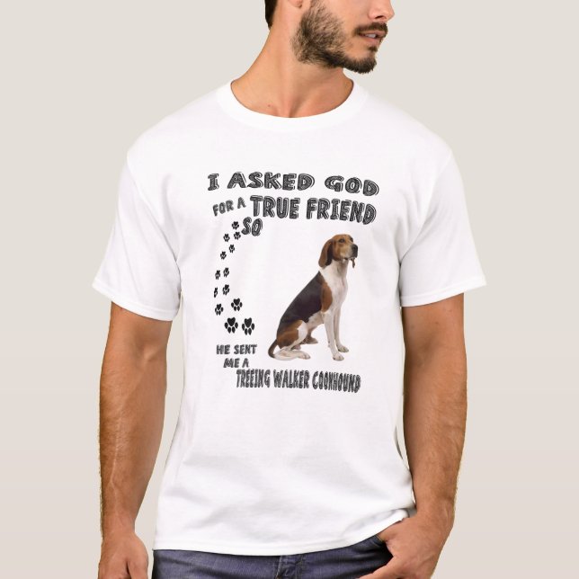 Camiseta Treeing Walker Coonhound Quote Mom, TWC Dad Art, W (Frente)