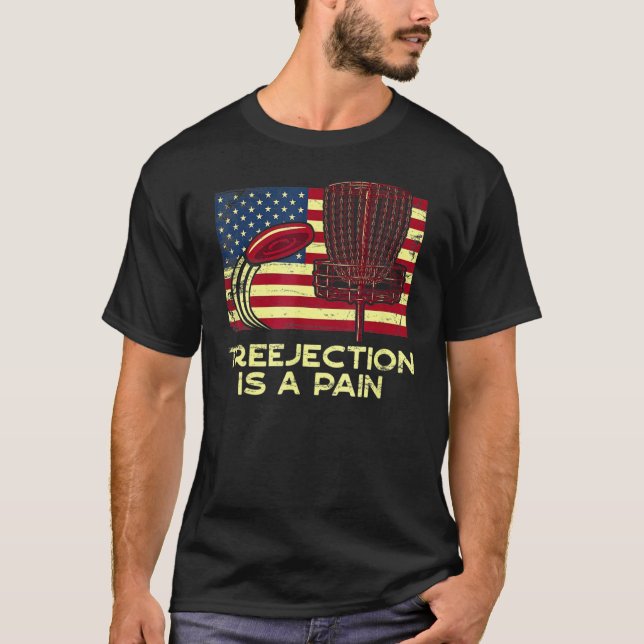 Camiseta Treejection Is A Pain Funny Disc Golf Humor Golfer (Frente)