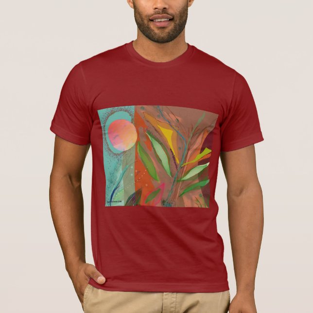 Camiseta TreeTee mágico abstrato (Frente)