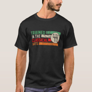 Camiseta Treinado na Transmissão Manual de Artes Clássicas