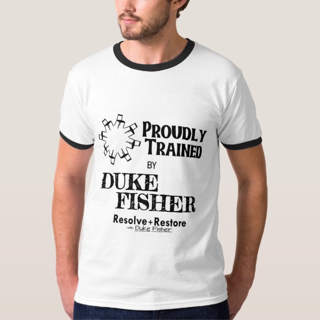 Camiseta Treinado por Duke (Frente)