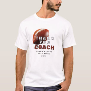 Camiseta Treinador Americano de Futebol Keepsaem Obrigado