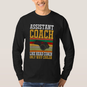 Camiseta Treinador Assistente de Futebol Softball Esportes