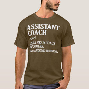 Camiseta Treinador Assistente Engraçado Oferece Treinamento