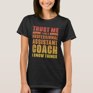 Camiseta Treinador Assistente Ideia Profissionais Treinador