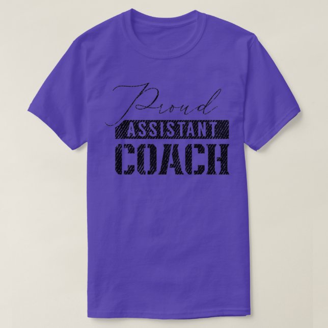 Camiseta Treinador-assistente orgulhoso 5 (Frente do Design)