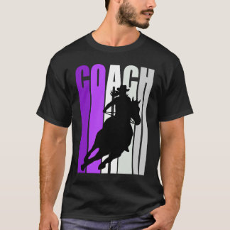 Camiseta Treinador Barrel Racing Instrutor Cowgirl Hat West
