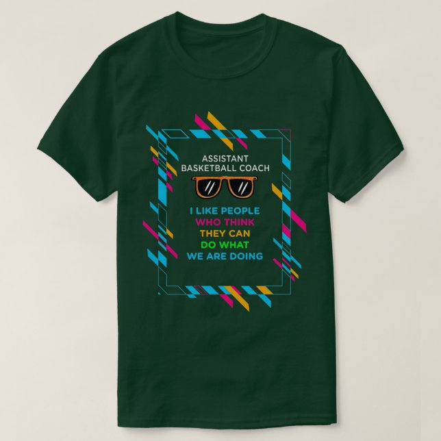 CAMISETA TREINADOR BASQUETEBOL ASSISTENTE 2 (Frente do Design)