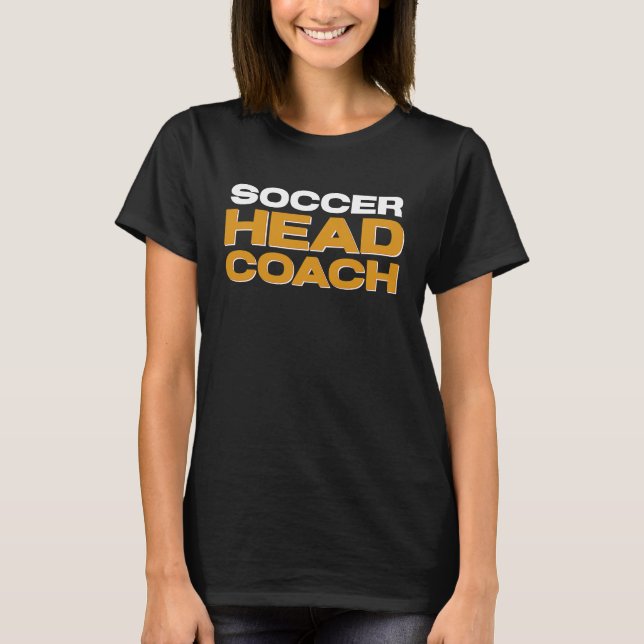 Camiseta Treinador Chefe da Equipe de Futebol (Frente)