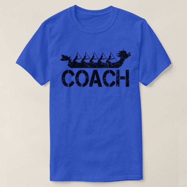 Camiseta Treinador da Equipe de Corrida de Barcos Dragões (Frente do Design)