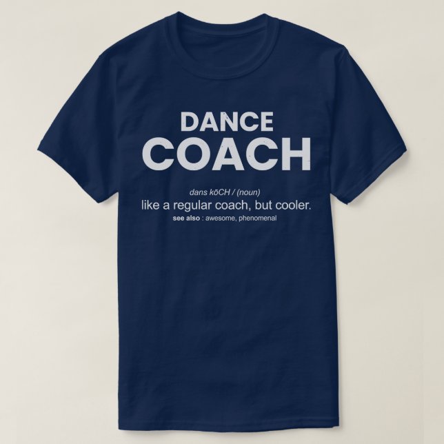 Camiseta treinador dançante (Frente do Design)