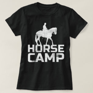 Camiseta Treinador de Acampamento de Cavalos Amante de Cava