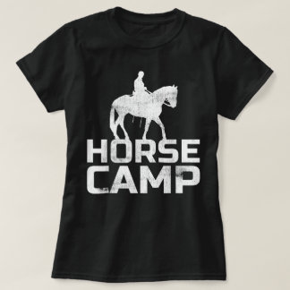 Camiseta Treinador de Acampamento de Cavalos Amante de Cava