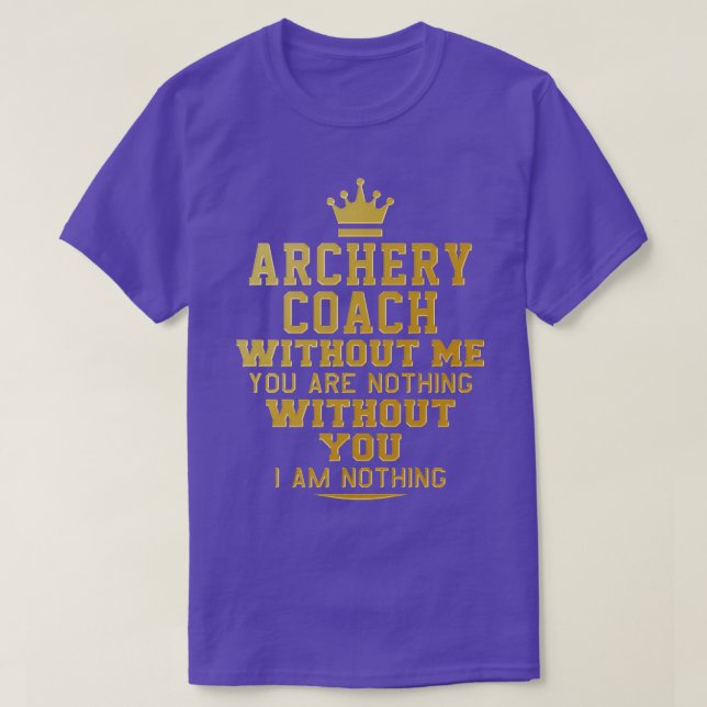 Camiseta Treinador de Archery Perfect presente para pai fri (Frente do Design)
