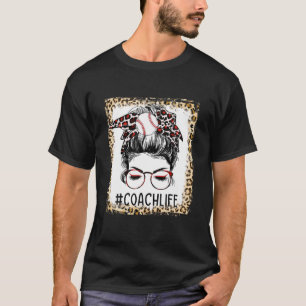 Camiseta Treinador de Baseball em Bleached Mensagem Jogo Jo