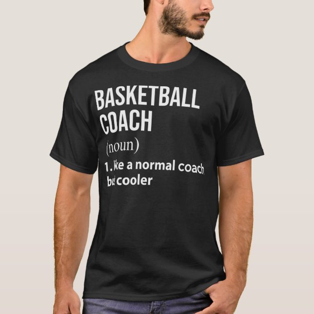 Camiseta Treinador De Basquete Como Um Treinador Normal Mas (Frente)