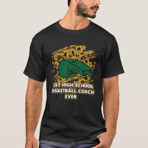 Camiseta Treinador de basquete de melhor Segundo grau que j