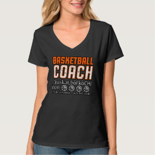 Camiseta Treinador de basquete Esporte Homens Mulheres Cria