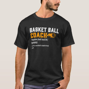 Camiseta Treinador de basquetebol Definição de Presente Fun
