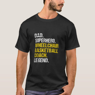 Camiseta Treinador de basquetebol em cadeira de rodas, Pai 