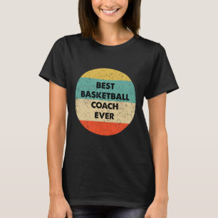 Camiseta Treinador de basquetebol Melhor Treinador de basqu
