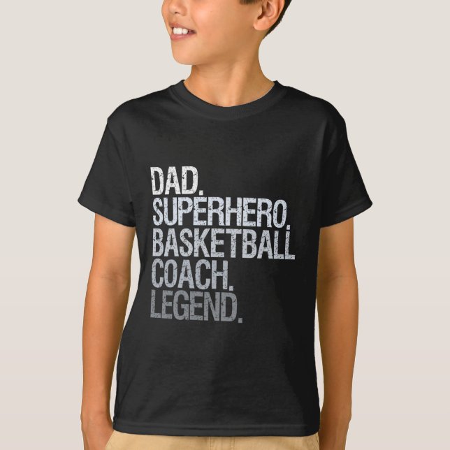 Camiseta Treinador de basquetebol Pai 1 (Frente)