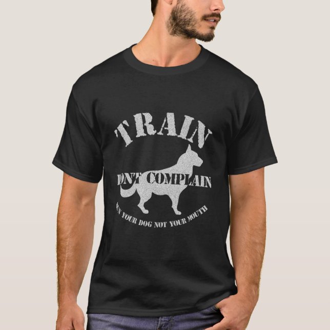 Camiseta Treinador De Cachorros Engraçado Treinador De Pres (Frente)