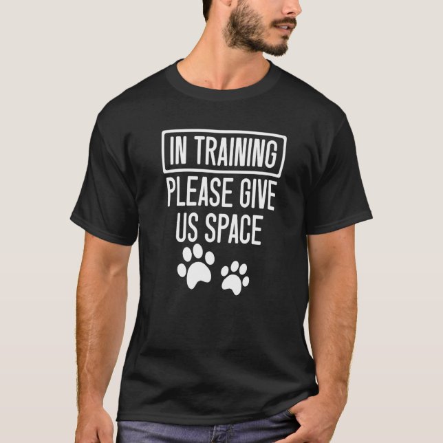 Camiseta Treinador De Cães Animais Em Treinamento Por Favor (Frente)