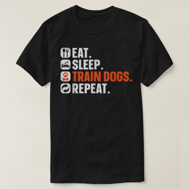 Camiseta Treinador de Cães Comer  (Frente do Design)