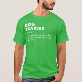 Camiseta Treinador de Cães Engraçado - Definição Divertida