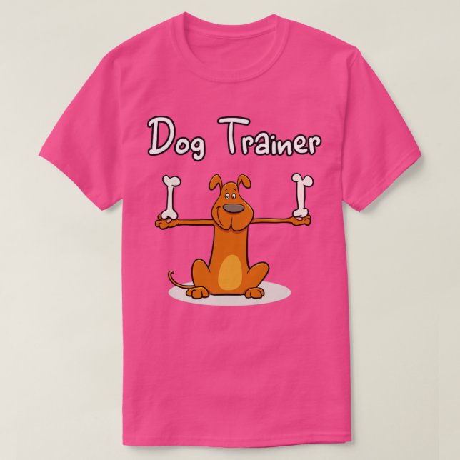 Camiseta Treinador de Cães Ocupação de Carreira Engraçada (Frente do Design)