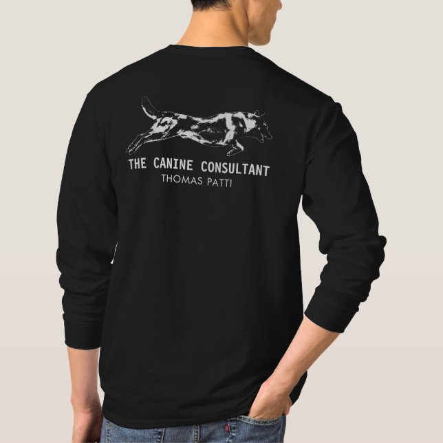 Camiseta Treinador de cães - Treinador do K9 (Verso)