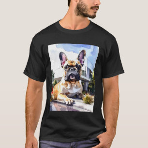 Camiseta Treinador de Cães Veterinário Fofo Buldogue Francê